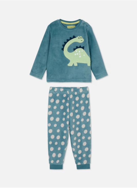 Primark Appliqued Dino Shirt & Trouser Set