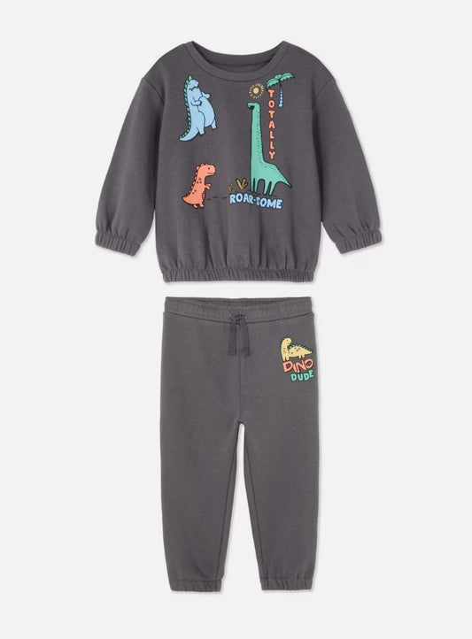 Primark Dino Sweatshirt & Trouser Set