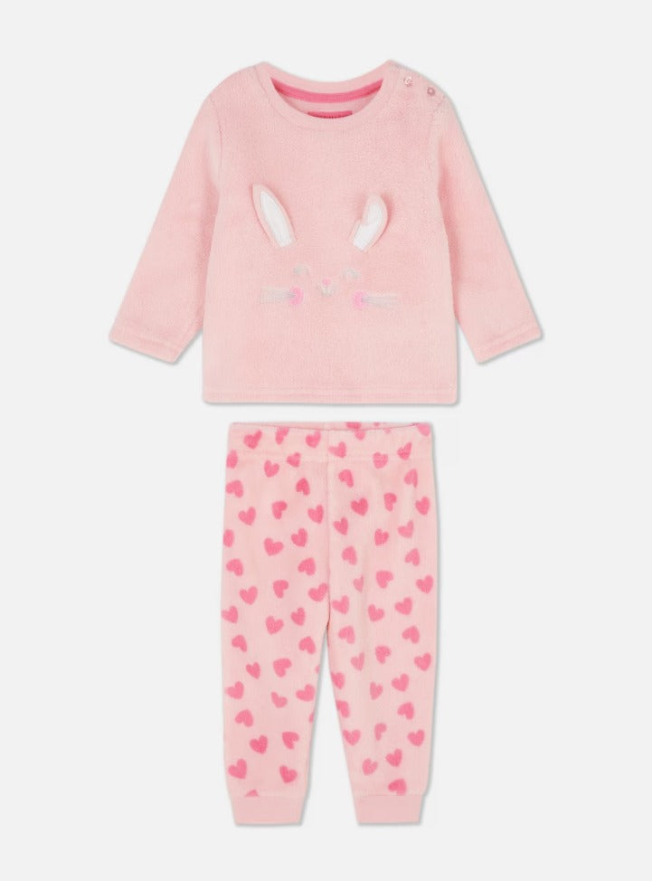 Primark Embroided Bunny Face Shirt & Trouser Set
