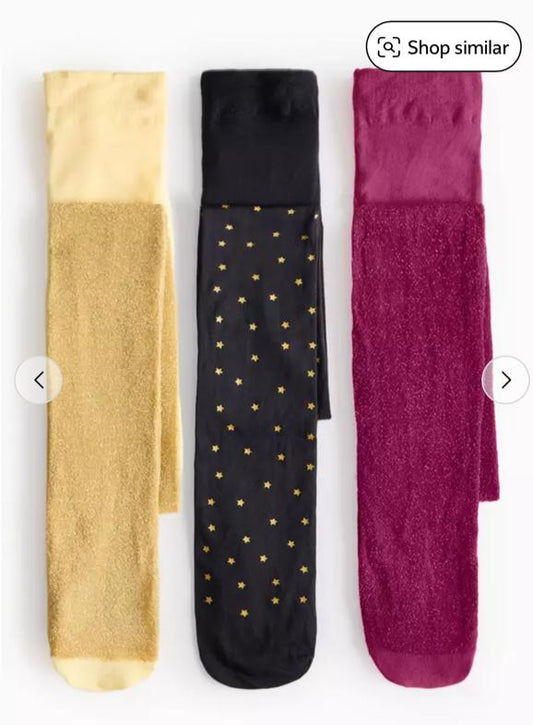 TU Clothing Pack Of 3 Glitters Tights