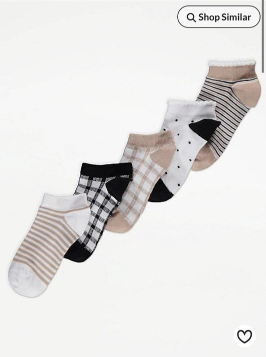 George Pack Of 5 Socks