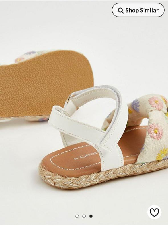 George Embroided Floral Sandals