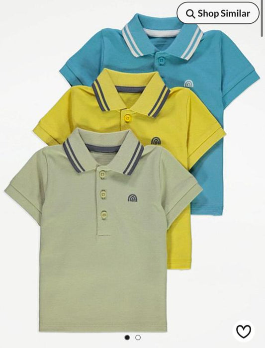 George Embroided Rainbows Pack Of 3 Shirts