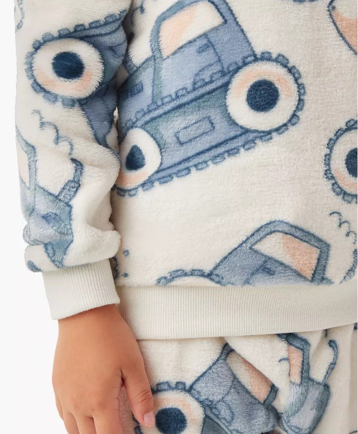 Juniors Vehicle Velour Shirt & Trouser Set
