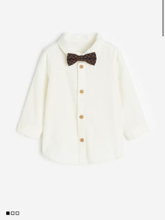 H&M Formal Shirt with Bow Tie
