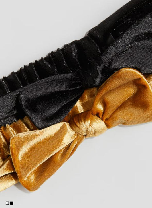 H&M Head Band Black & Golden