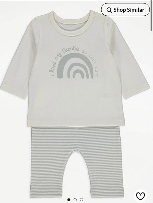 George “I Love My Auntie “ Shirt & Trouser Set