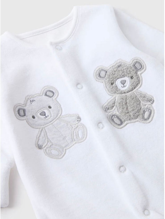 Matalan Bear Fleece Sleepsuit