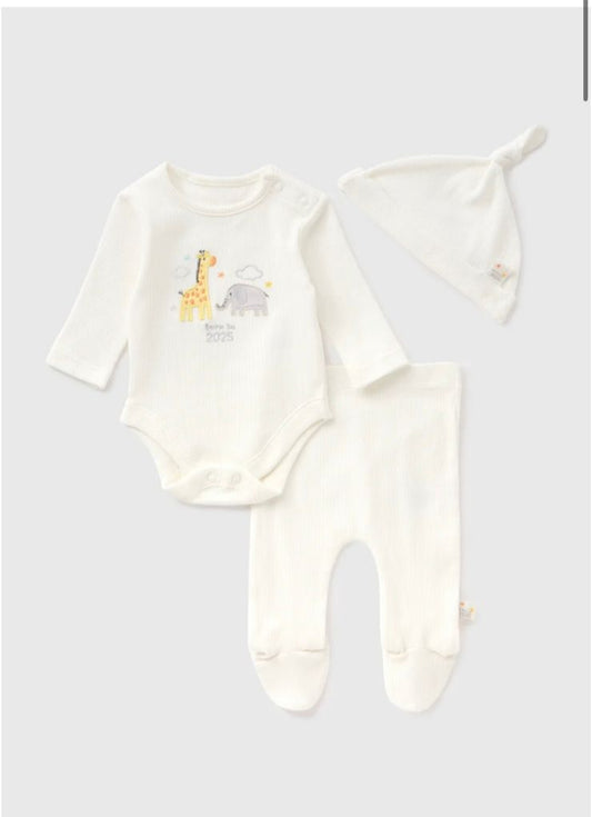 Matalan Embroidered “Born in 2025” Starter Set
