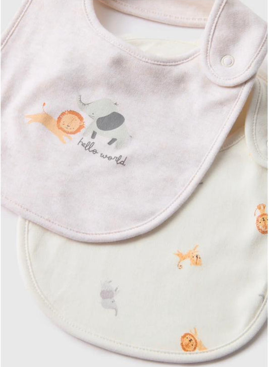 Matalan Pack Of 2 Bibs