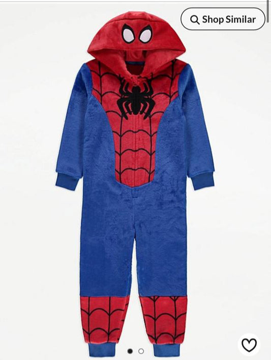 George Marvel Spider Man Fleeced Sleepsuit