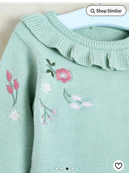 George Embroided Small Flowers on Knitted shirt & Trouser