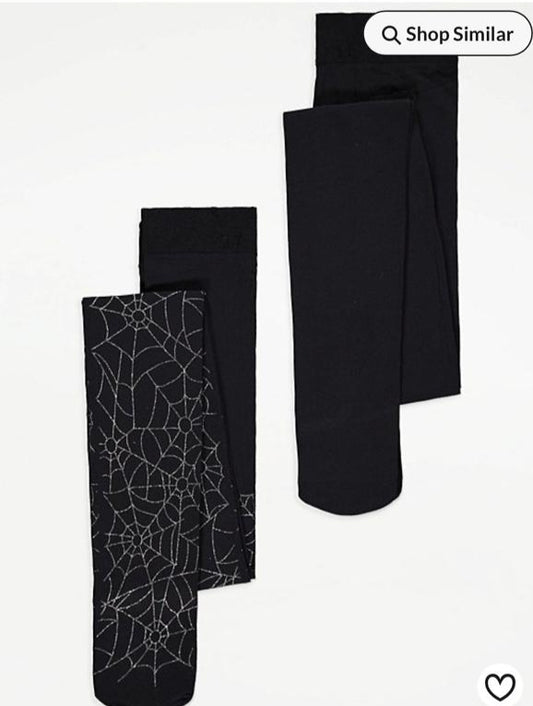 George Halloween Sparkly Spider Web leggings