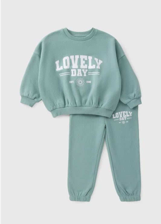 Matalan "Lovely Day" Sweatshirt & Trouser Set