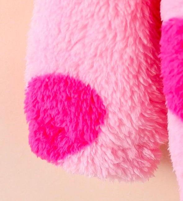 Shein Fluffy Woollen hearts Jacket