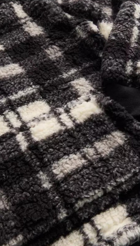 Tu Clothing Borg Checked Hoodie with Trouser