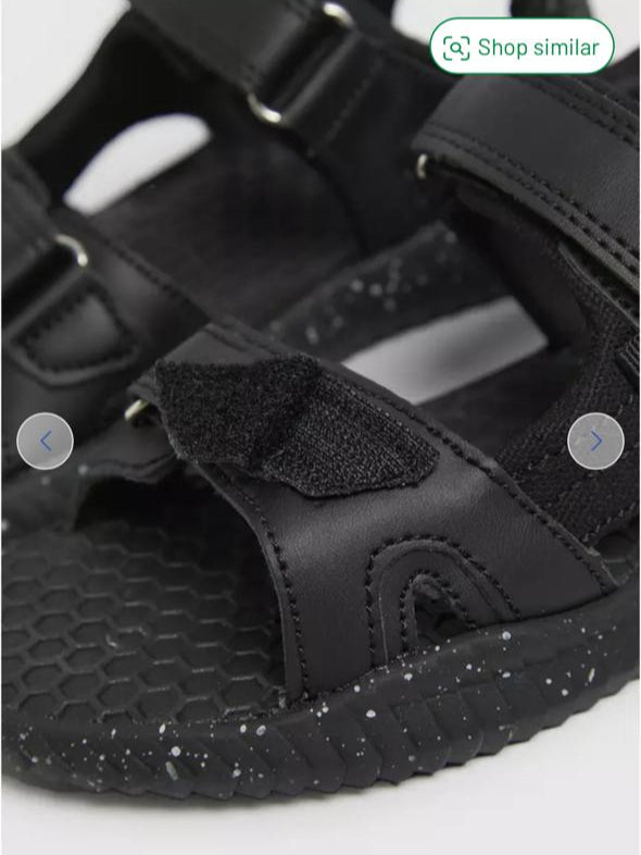 TU Clothing Black Sandals