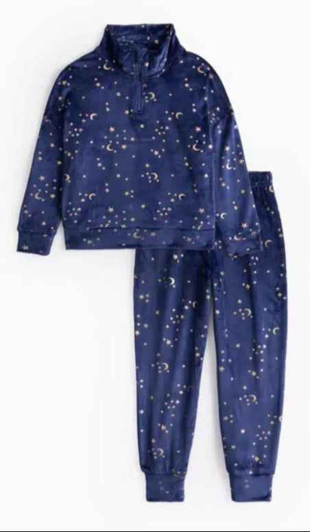 Tu Clothing Velour all over Stars Shirt & Trouser Set