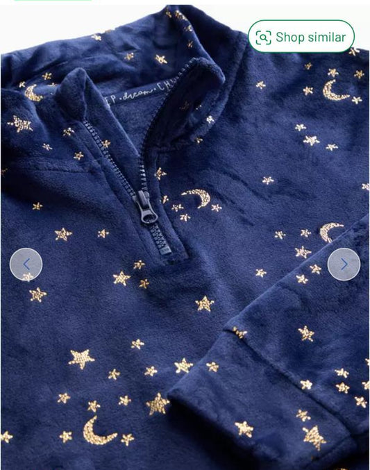 Tu Clothing Velour all over Stars Shirt & Trouser Set