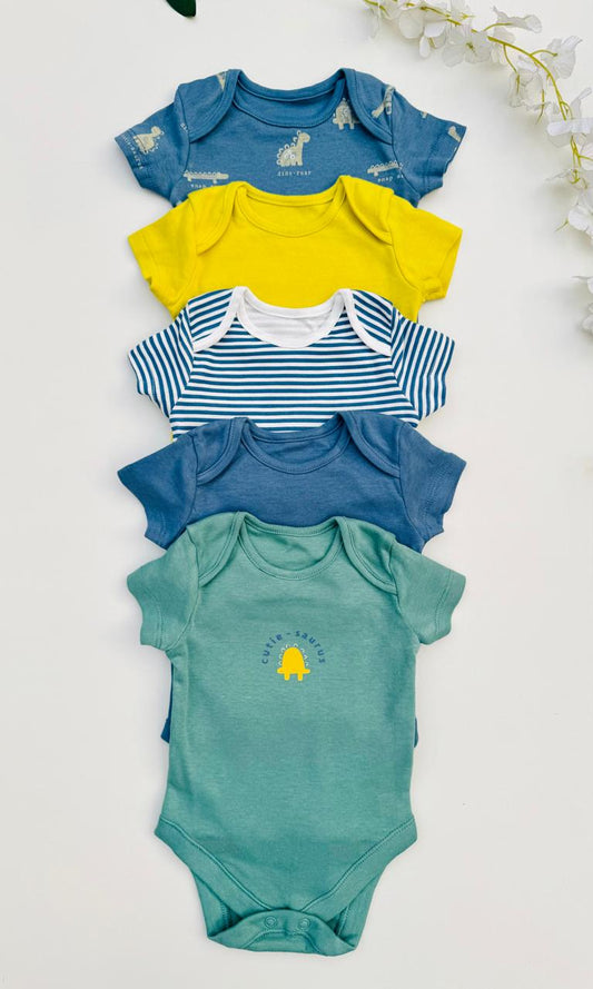 George First Pack of 5 Half Sleeves Bodysuits