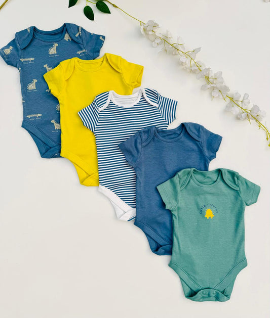George First Pack of 5 Half Sleeves Bodysuits