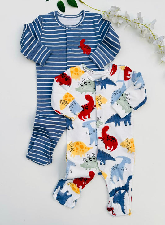 Matalan Pack of 2 Sleepsuits