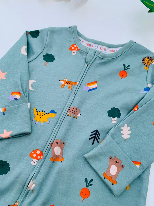 George Safari Animals Sleepsuit
