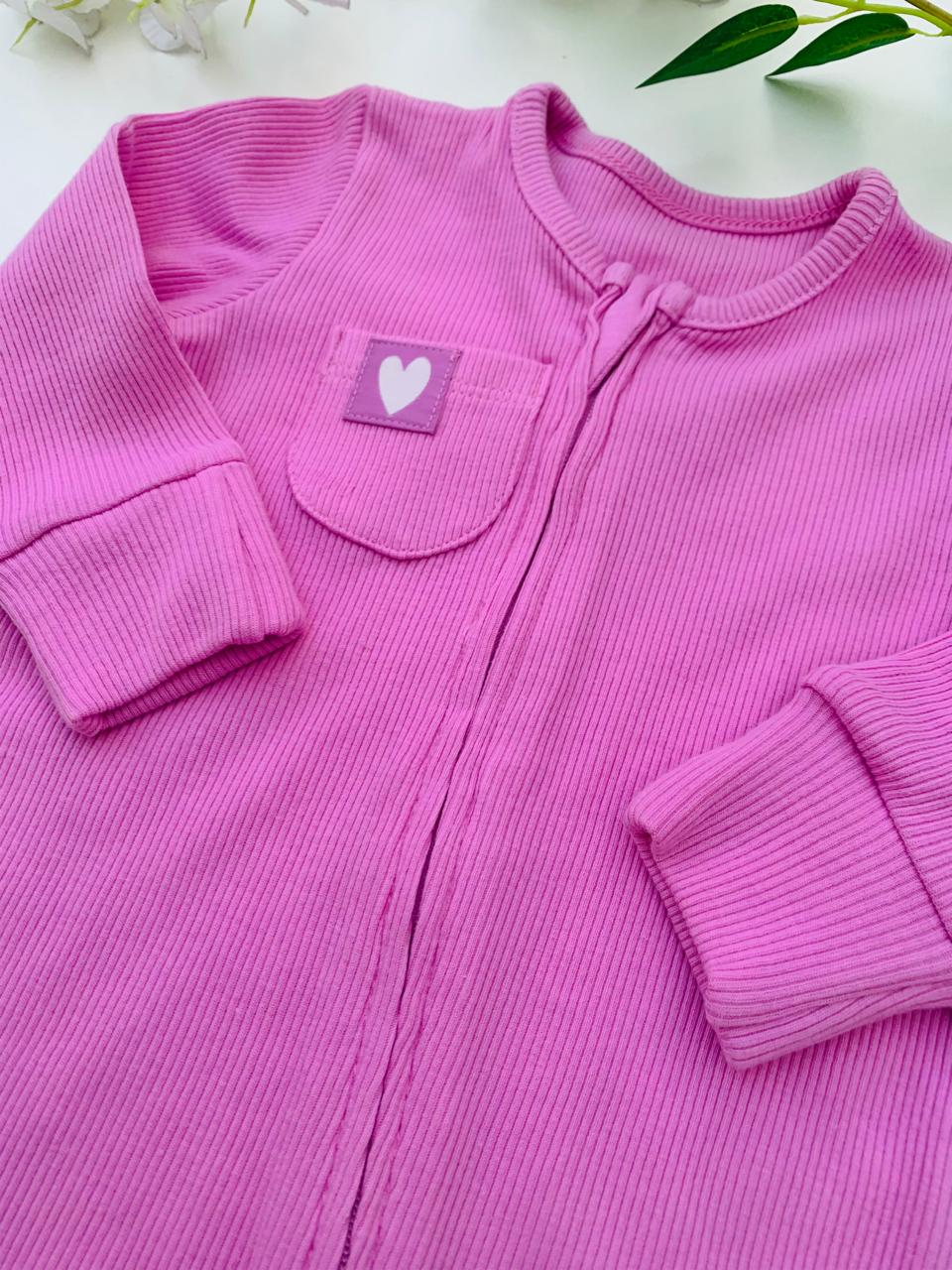 George Heart Pocket Sleepsuit