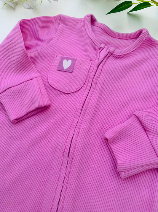 George Heart Pocket Sleepsuit