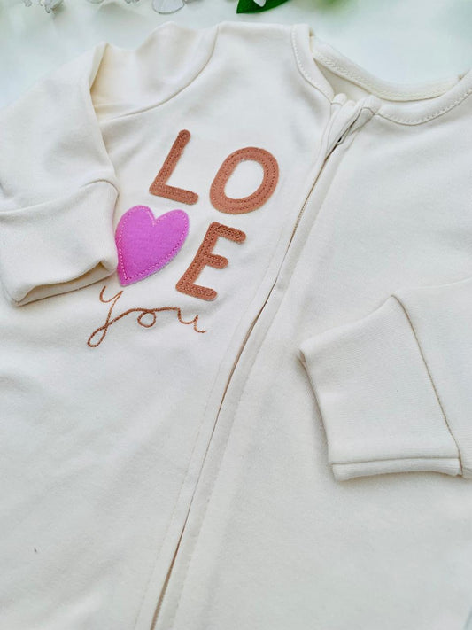 George " LOVE YOU " Sleepsuit