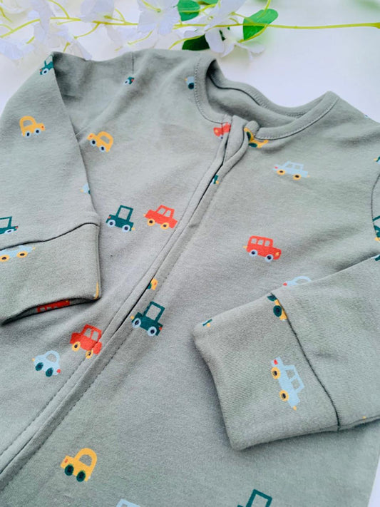George Vehicles Print Sleepsuit