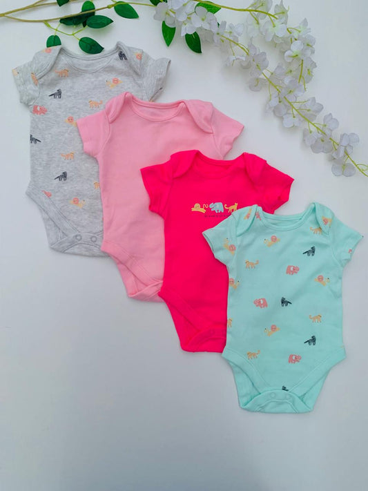 George Pack of 4 Half Sleeves Bodysuits