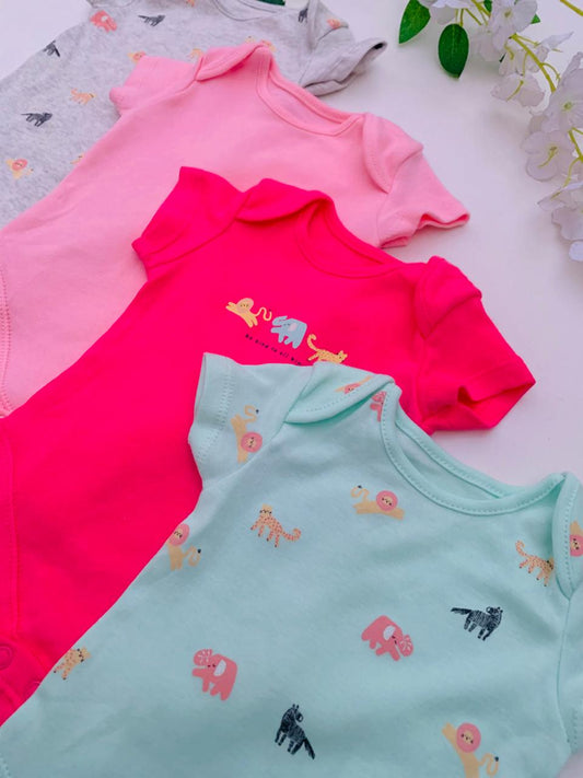 George Pack of 4 Half Sleeves Bodysuits