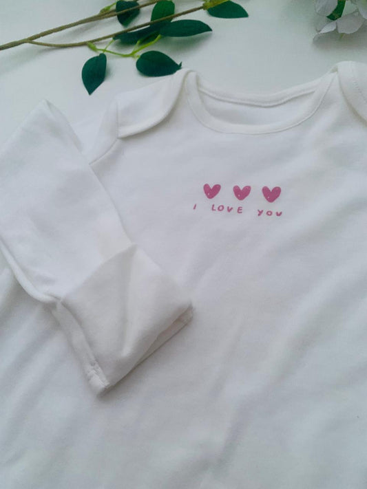 George " I LOVE YOU " Sleepsuits