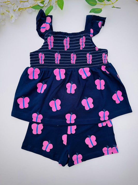 George Printed Flowers Shirt & Shorts Set