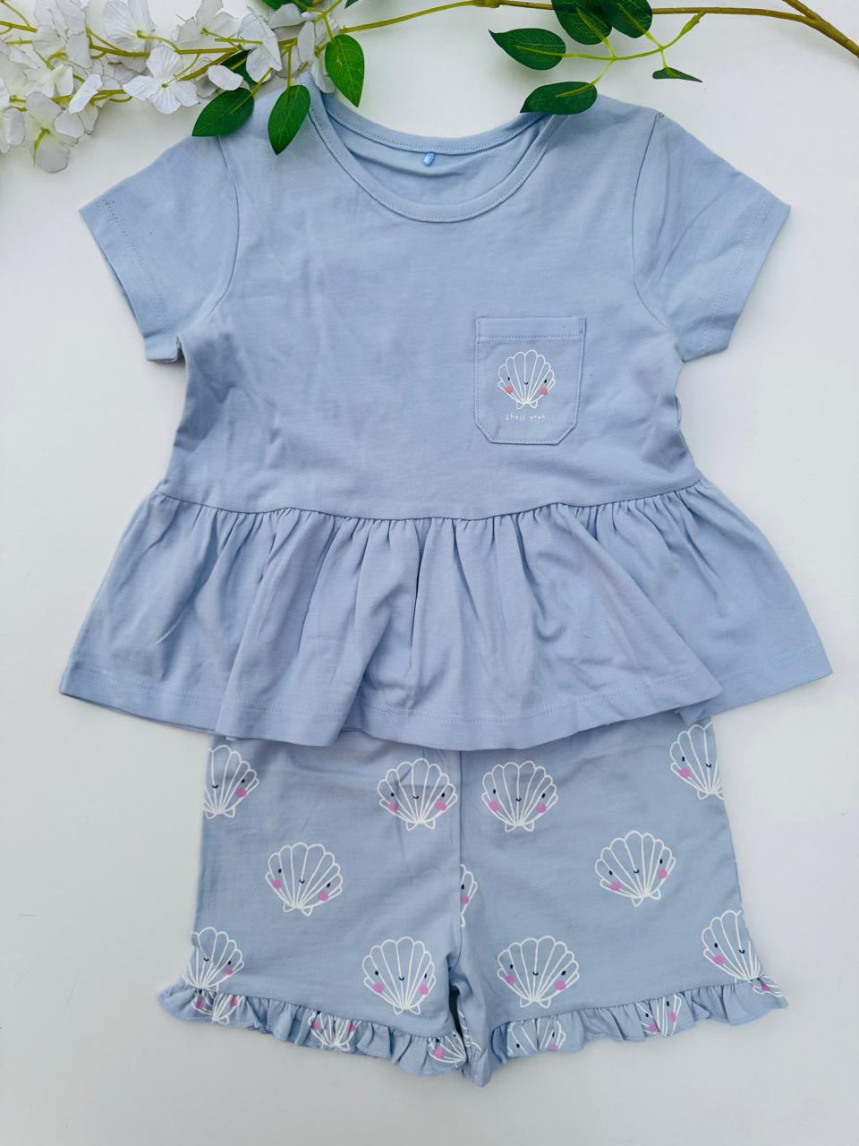 George Sea Shells Shirt & shorts Set