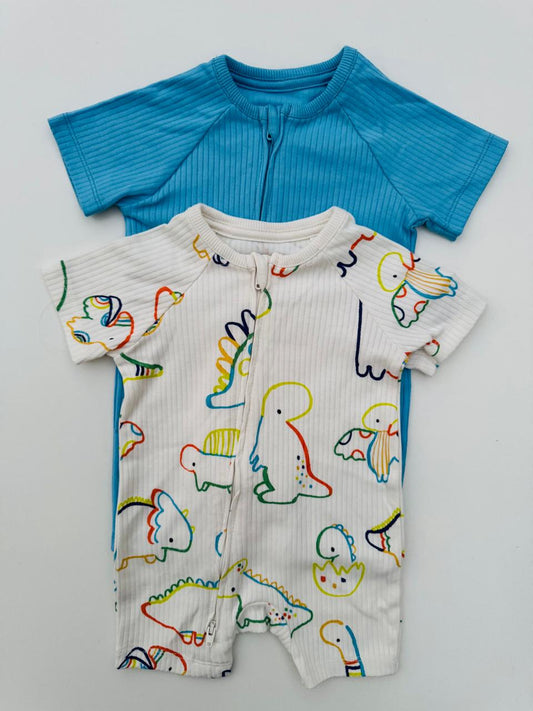 George Pack of 2 Rompers