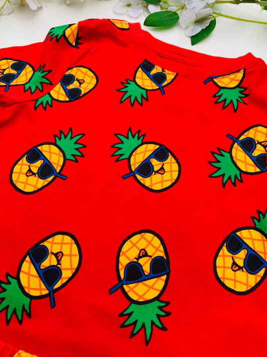 George Pineapples Shirt & Shorts Set