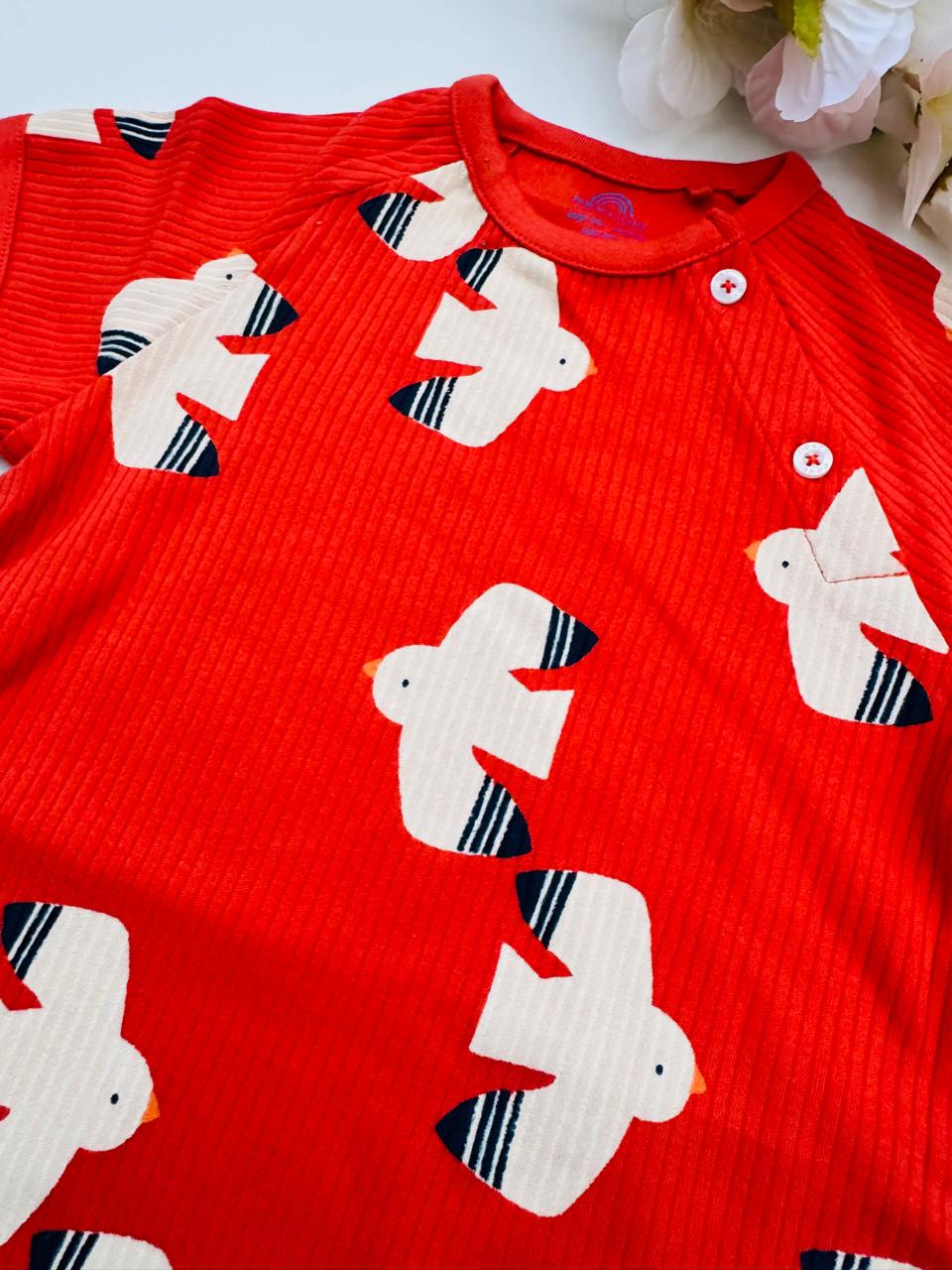 Next Birds Print Romper
