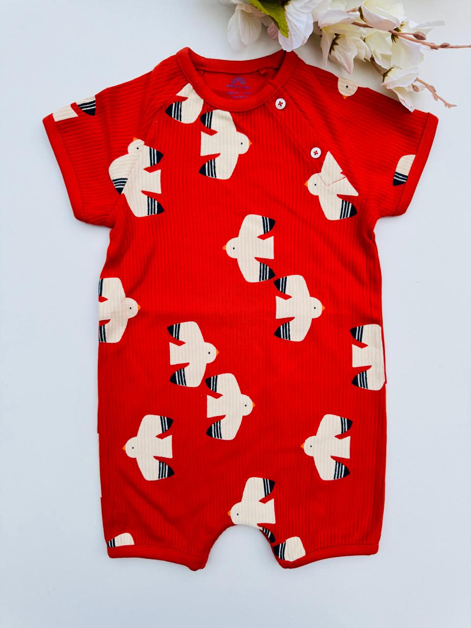 Next Birds Print Romper