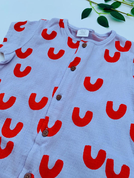 Next Rainbow Print Romper