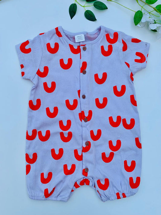 Next Rainbow Print Romper