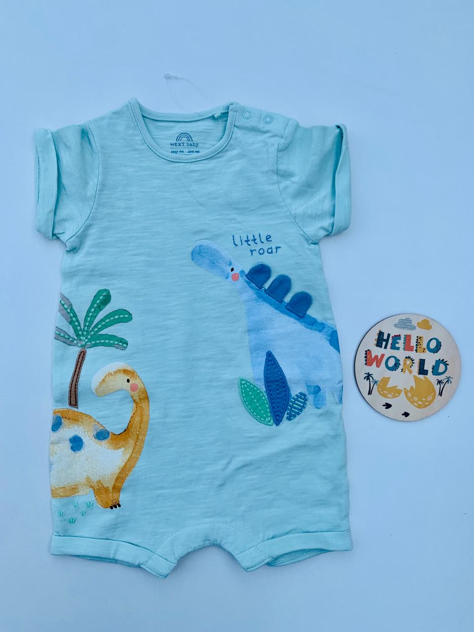Next Embroidered Dino Romper
