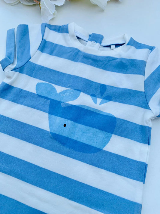 Next Printed Whale Romper