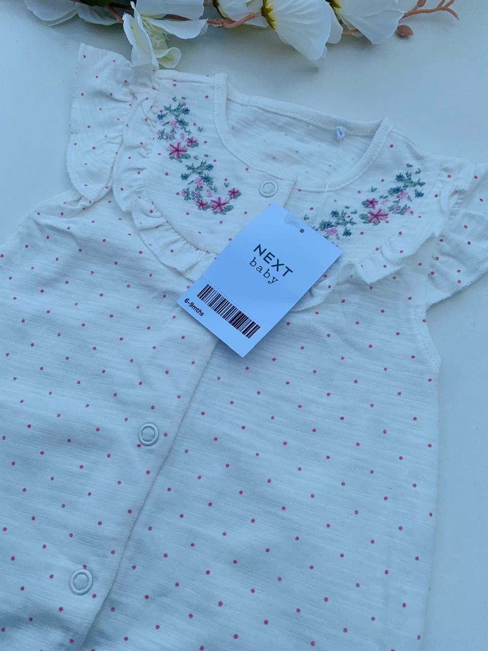 Next Embroided Flower Romper