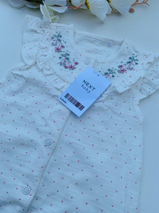 Next Embroided Flower Romper