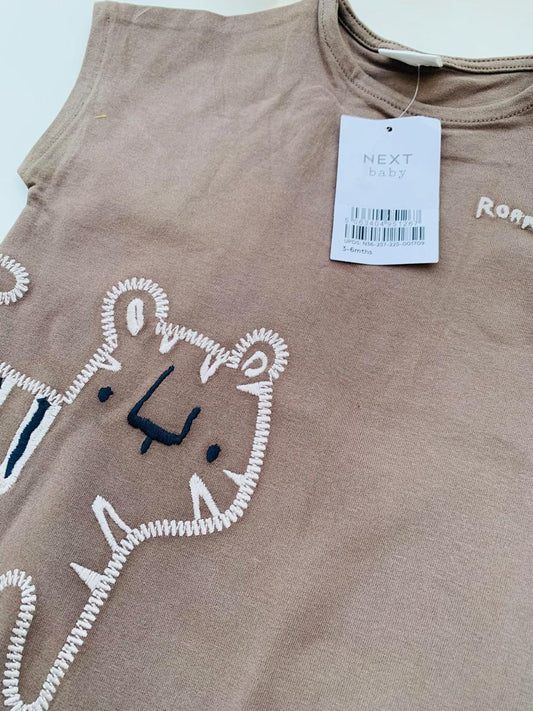 Next Embroided Tiger Romper