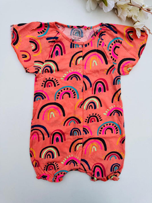 Next Printed Rainbows Romper