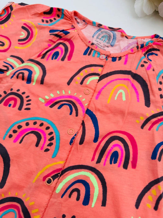 Next Printed Rainbows Romper