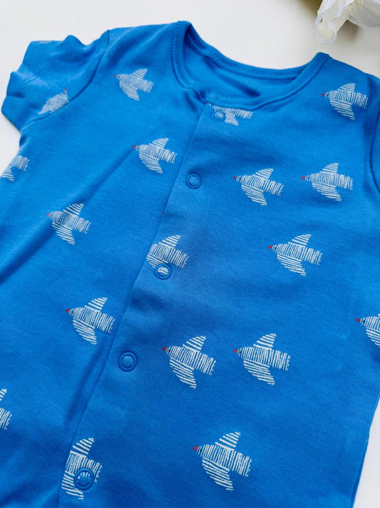 George Printed Dove Romper